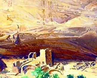 Curt Walters ORIGINAL Oil Painting "ANTELOPE House" Canyon DE CHELLY< Large Canvas