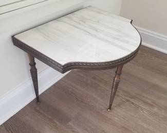 Marble top accent table