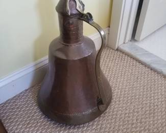 Hand hammered Turkish lidded jug