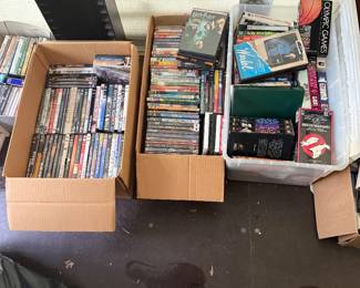 DVDs, Betamax Tapes, VCR Tapes