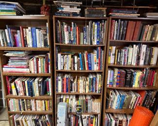 Giant book collection, including antique pieces, militaria, art, history, world studies, and management/leadership!