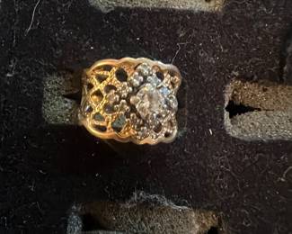 Diamond and 14kt ring