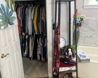 Lots of really nice ladies clothes and shoes