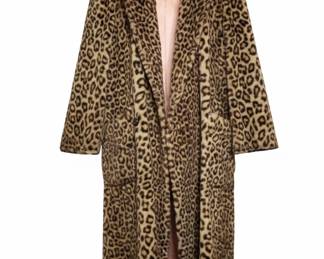 Vintage Cheetah-Print Coat