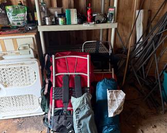 Camping and hiking gear