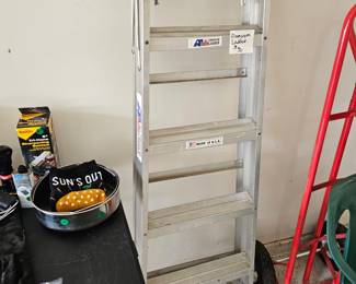 6' foot aluminum ladder 