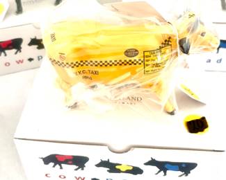 Taxi cow from the cow parade collection