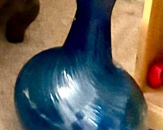 Vintage colored glass vases