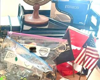 Desk and office supplies