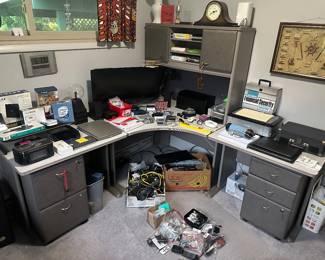 Desk and office supplies