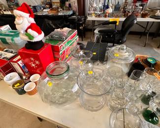 Glassware, collectable Christmas decor