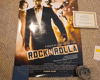 Rock N Rolla Poster signed and Authenticated 