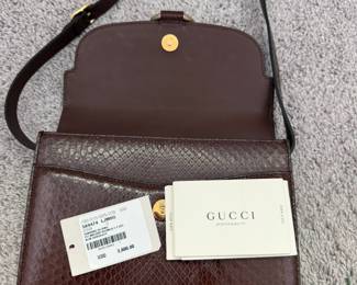 New with tags rare python Gucci collector bags (several!) 
