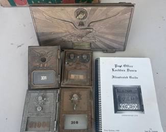 co Antique Post Office Lockbox Doors