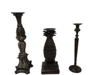 3 Tall Candle Holders