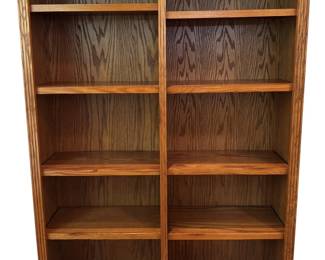 Nice Whalen Solid Oak Double Bookcase