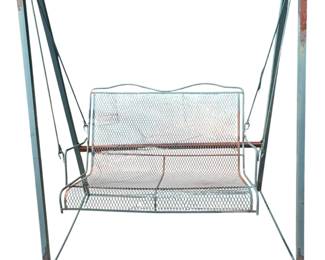 Vintage Wrought Iron Swing