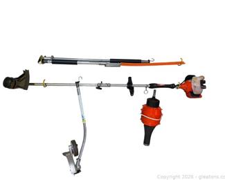 Echo 2 Stroke Gas Power Pole Saw with Echo Attachments