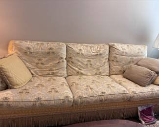 Custom Sofa with fringe
