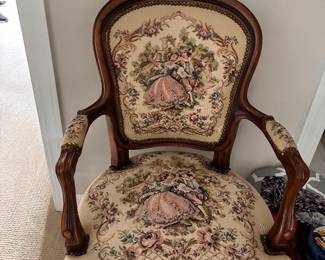 Pair of needlepoint chairs
