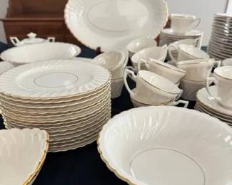 Standish Syracuse Vintage China Set W Goldrim