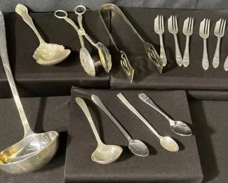 Sheffield England Loxley SILVER PASTRY FORK (Set of 6) | Serving pieces