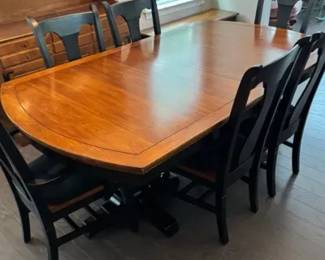 Farmhouse Style Dining Room Table W Chairs And Bench