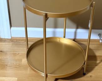 gold side table