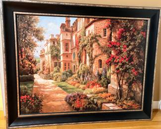 Large wall art Italian scene