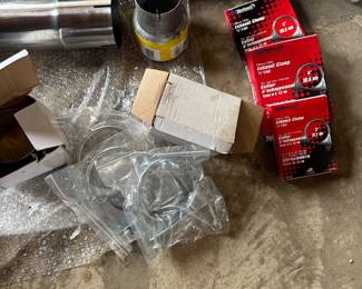 Dual diesel exhaust stack install kit