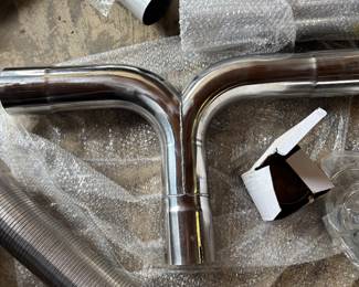 Dual diesel exhaust stack install kit