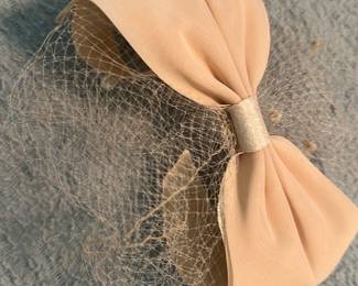 light pink bridal fascinator
