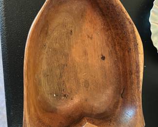 vintage Blair Hawaii monkey pod wood serving dish