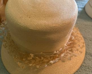 light pink "Venus" couture millinery hat