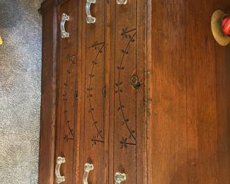 antique oak highboy dresser