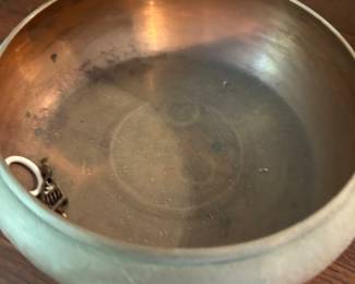 vintage copper or brass mixing bowl