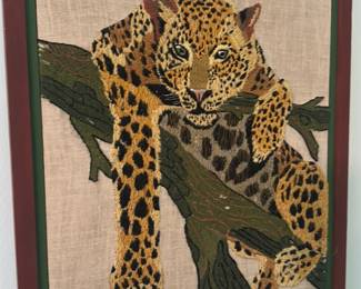 vintage Bucilla crewel embroidery kit artwork
