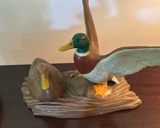 vintage ceramic Mallard Duck statue
