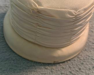 vintage-style cream hat