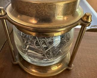 vintage-style brass nautical ship lantern