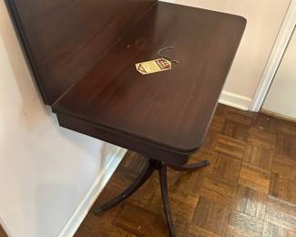 antique mahogany drop-leaf table 