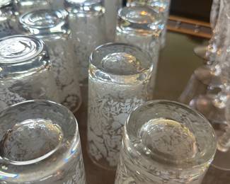 Libbey "Garden Lace" highball glasses