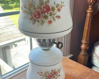 vintage hurricane table lamp