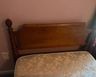 vintage solid wood bed frame