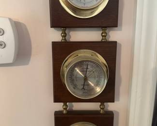 vintage Springfield hanging weather station