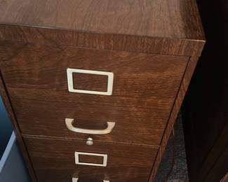 vintage 1940s Shaw Walker file cabinet