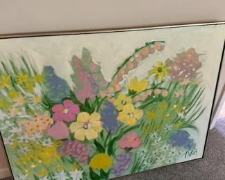 pastel floral painting