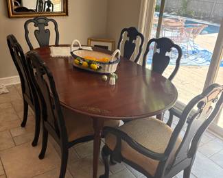HITCHCOCK Dining Table w/6 Chairs