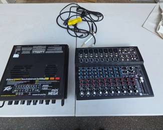 Peavey MiniMEGA 1000watt Bass Amplifier Head and Harbinger L1402FXUSB 14Channel Mixer