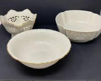 Lot of Lenox Porcelain Decorative Bowls